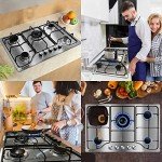 30-Inch 5-Burner Gas Stove with Dual Fuel