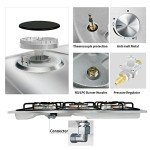 30-Inch 5-Burner Gas Stove with Dual Fuel