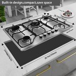 30-Inch 5-Burner Gas Stove with Dual Fuel
