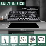 30" Stainless Steel Gas Cooktop with 5 Burners