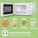 COMFEE Retro 700W Microwave with 11 Power Levels