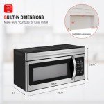 GASLAND 1.6 Cu.Ft. Over Range Microwave Oven