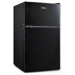Midea Double Door Mini Fridge with Freezer, 3.1 cu ft