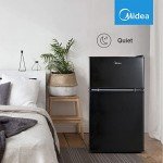 Midea Double Door Mini Fridge with Freezer, 3.1 cu ft