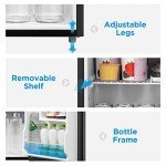 Midea Compact 1.6 Cu Ft Reversible Door Refrigerator
