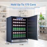 Phiestina 24" Indoor/Outdoor Beverage Refrigerator Cooler