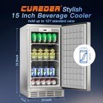 15-Inch Outdoor Stainless Steel Refrigerator Cooler