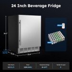 Mojgar 24 Inch Weatherproof Outdoor Beverage Fridge