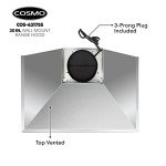 COSMO 30" Stainless Steel Wall Mount Range Hood
