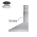 COSMO 30" Stainless Steel Wall Mount Range Hood