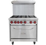 MoTak 36" Commercial Gas Range with 6 Burners