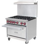 MoTak 36" Commercial Gas Range with 6 Burners