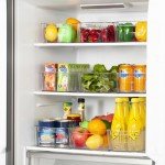 HOOJO 8-Piece Clear Refrigerator Organizer Bins