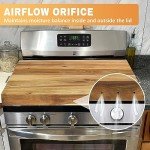 Gas Stove Cover with Handles - Acacia Wood