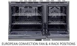 Verona 36" Electric Double Oven Range with 5 Burners
