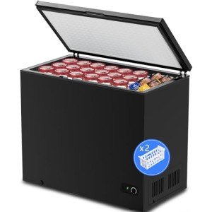 Kismile 7.0 Cu Ft Chest Freezer with Baskets