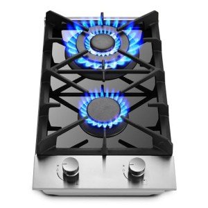 Eascookchef 12-Inch 2 Burner Propane Gas Cooktop