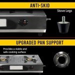 Stainless Steel Double Burner Propane Cooktop