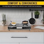 Stainless Steel Double Burner Propane Cooktop