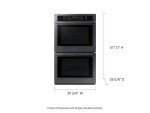 SAMSUNG 30" Smart Double Wall Oven - Black Stainless