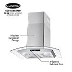 COSMO 30" Wall Mount Range Hood - 380 CFM