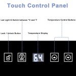 ROVSUN 18-Bottle Wine Fridge with Digital Control