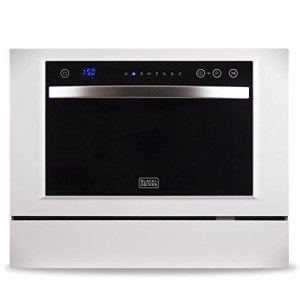 BLACK+DECKER 6 Place Compact Countertop Dishwasher
