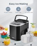 Portable Self-Cleaning Countertop Ice Maker Machine