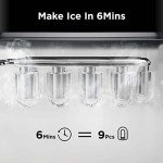 Silonn Countertop Ice Maker - 9 Cubes in 6 Mins