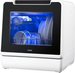 HAVA Portable Countertop Dishwasher with 8 Wash Programs