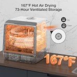 BlitzHome Smart Portable Countertop Dishwasher 6 Programs