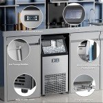 Antarctic Star 100Lbs Stainless Steel Ice Maker