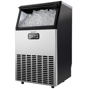 EUHOMY 100lbs Stainless Steel Ice Maker Machine