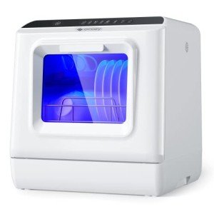Ecozy Mini Countertop Dishwasher with Built-in Water Tank