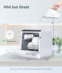 Ecozy Mini Countertop Dishwasher with Built-in Water Tank
