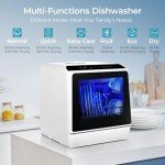 Compact Mini Portable Dishwasher with 5L Water Tank