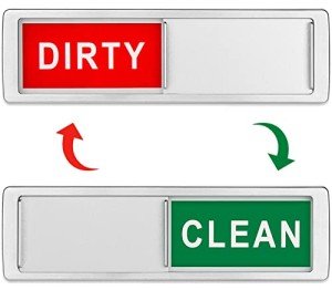 Clean Dirty Dishwasher Magnet Sign - Strong Adhesive