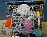 Silicone Dishwasher Net for Baby Items - Blue
