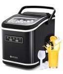 Ecozy Portable Ice Maker - Self-Cleaning, 9 Bullet Ice