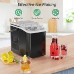 Portable Self-Cleaning Countertop Ice Maker