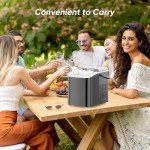 Portable Self-Cleaning Countertop Ice Maker