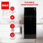 RCA Apartment Size Top Freezer Refrigerator - Black