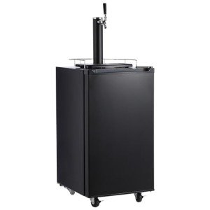3.4 CF Stainless Steel Beer Kegerator with Drip Tray