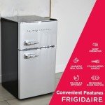 Frigidaire Compact Top-Freezer Mini Refrigerator - Stainless Steel
