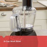 BLACK+DECKER 8-Cup Food Processor with Steel Blade