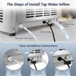 150LB Commercial Ice Maker with Storage Bin