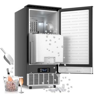 RAPSUAR Under Counter Ice Maker - 95Lbs Daily