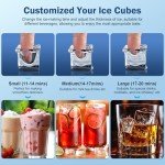 RAPSUAR Under Counter Ice Maker - 95Lbs Daily