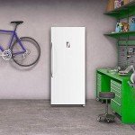 Midea 21-cu. ft. Stainless Steel Upright Freezer
