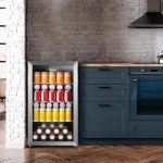 Midea 115-Can Adjustable Beverage Refrigerator, Silver